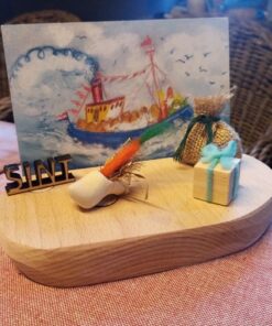 Sinterklaas steker set 4 stuks met of zonder (kaart)houder