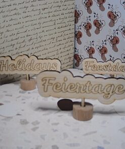 Steker Feestdagen (Nederlands, Engels, Duits)